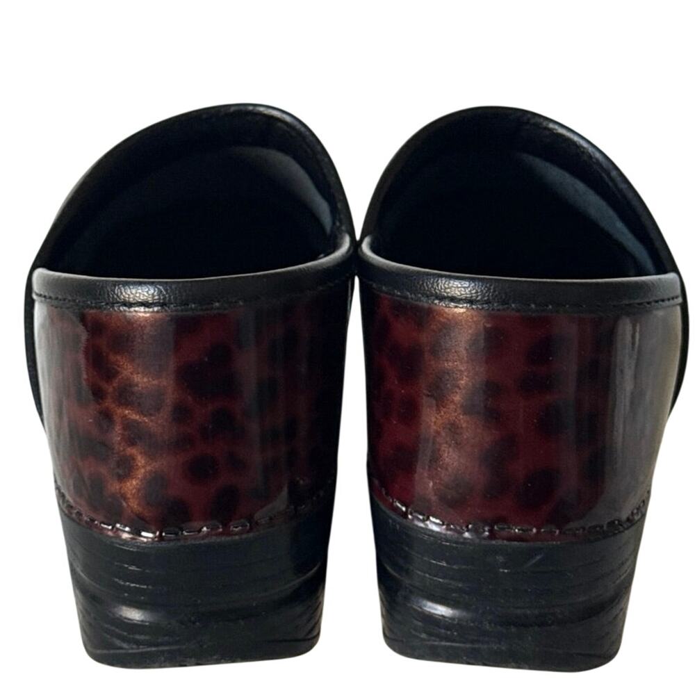 Dansko Professional Brown Tortoise Shell Leather Clogs Womens Sz 39/US 8.5-9 EUC - Picture 8 of 11